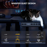 Acrolix 59" Reversiable L-Shaped Electric Standing Desk Adjustable Height Gaming Stand Up Corner Desk Sit Stand Home Office Computer Desk with Splice Acrolix