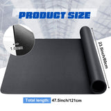 Drydiet 23.5 Inches x 47.5 Inches Black Work Bench Mat PU Leather Easy to Clean Products Bench Mat Scratch Resistant Workbench Mat for Protects Drydiet