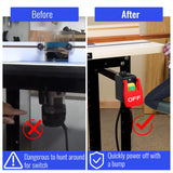 Dreyoo 1 Pack 110V to 120V Single Phase On/Off Switch, Router Table Switch with Large Stop Sign Paddle Easy Contact for Fast Power Off for Table Saws Dreyoo