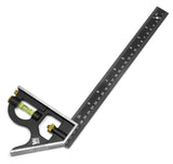 WEN ME144L 12-Inch Aluminum Combination Square with Bubble Level WEN