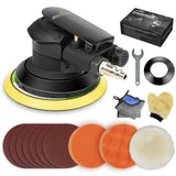 Autolock 5 Inches Air Random Orbital Sander, Pneumatic Palm Car Sanders For Wood Polisher Metal,And Auto Body Work, Da Sanders, Dual-action Sander Autolock