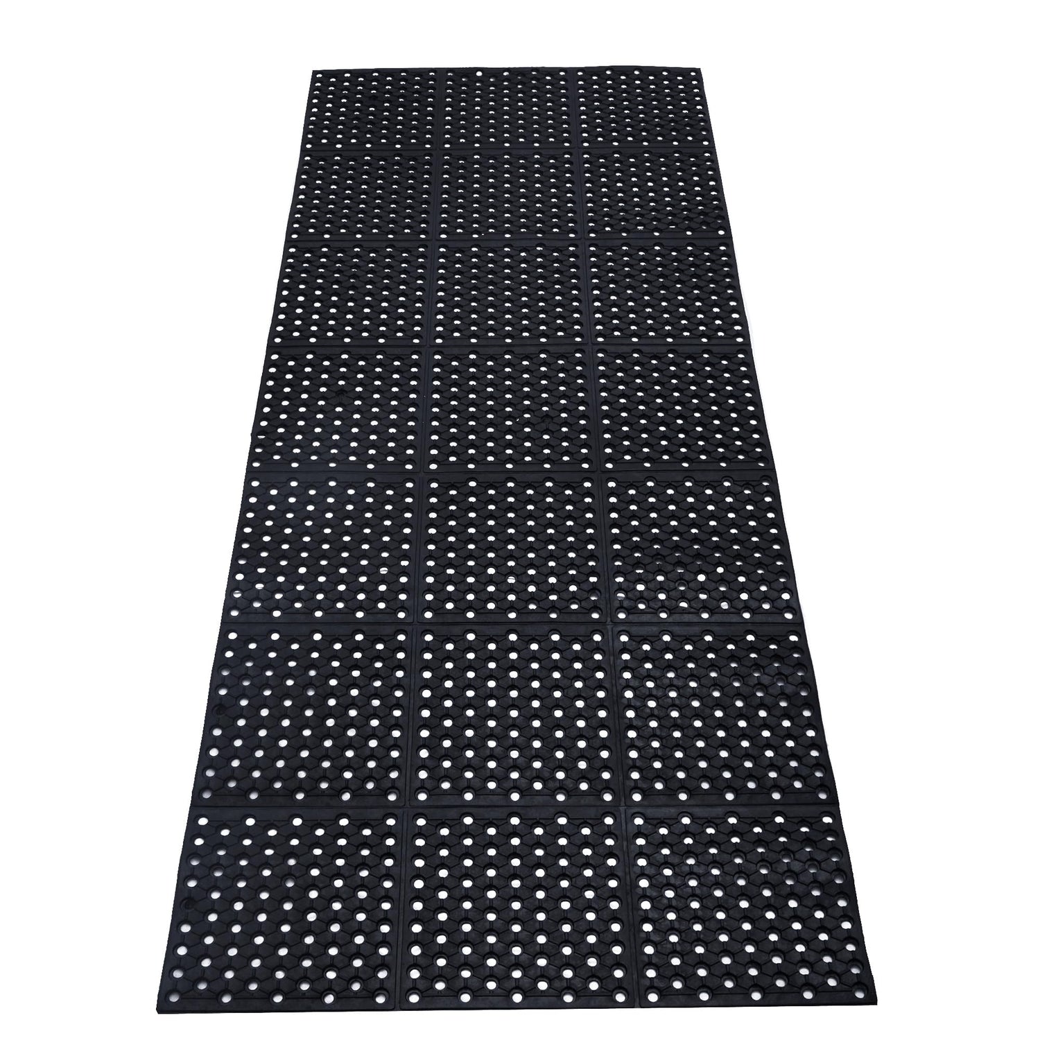 tonchean Rubber Drainage Floor Mat 83x35in Commercial Anti-Fatigue Rubber Floor Mats with Holes Restaurant Bar Floor Mat Heavy Duty Drainage Mat for tonchean