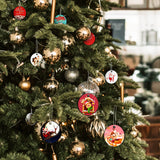 Sublimation Ornament Blanks, Cridoz 28Pcs Round Sublimation Blanks Pendants Bulk for Christmas Day and Halloween Day Ornaments Supplies, DIY cridoz