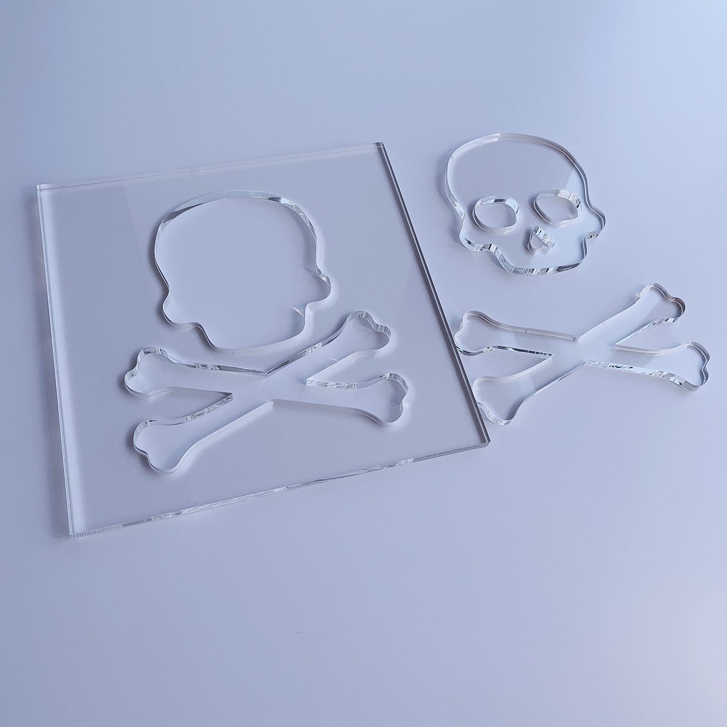 Skull Router Template, Clear Acrylic Template, Woodworking Router Template Phocaea