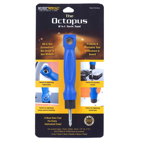 MusicNomad The Octopus 8 ’N 1 Tech Tool (MN227) MusicNomad