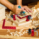 90 Degree Clamp Corner Clamp - Right Angle for Woodworking 4 Pack 5.5"x 5.5" Aluminum Alloy Woodworking Corner Clamps Wood Working Tools and Vdsfand