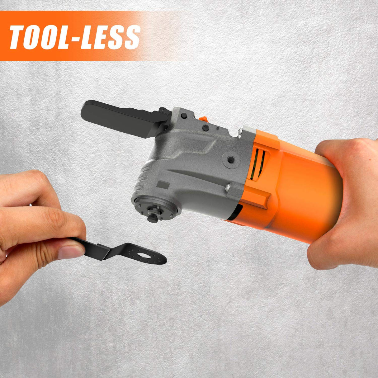 ENERTWIST Oscillating Tool, 4.2 Amp Oscillating Multitool Kit with 5° Oscillation Angle, 6 Variable Speed, 31pcs Saw Accessories, Auxiliary Handle ENERTWIST