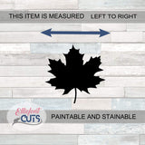 Maple Leaf Wood Cutouts for crafts, Laser Cut Wood Shapes 5mm thick Baltic Birch Wood, Multiple Sizes Available Elliefont Styles