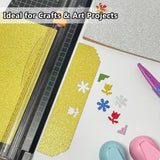 Glitter Cardstock, 40 Sheets in 20 Colors, Premium Cardstock for Cricut, Crafts and DIY Projects, Sparkly Paper for Card Making, 250 GSM Simetufy