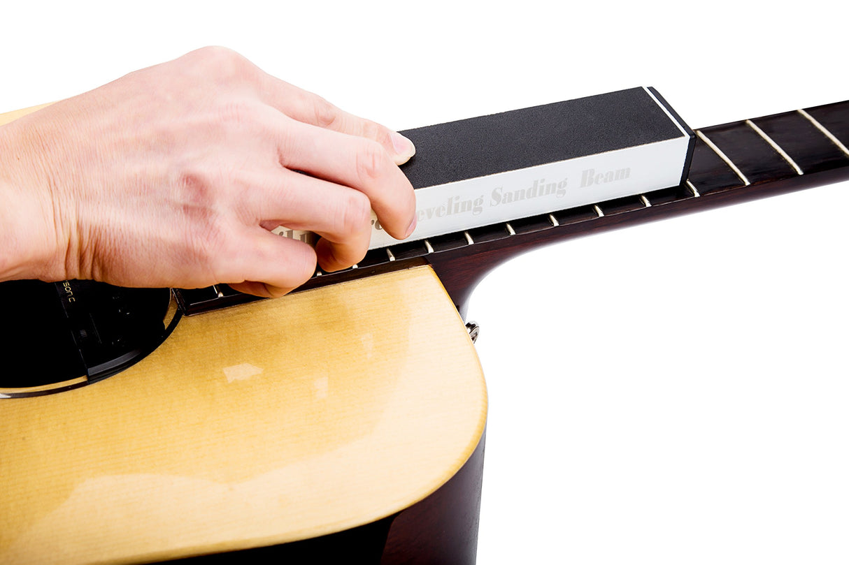 iLuiz Guitar Fret Leveling Sanding Beam Bass Guitar Leveler Leveling File Tool Luthier Tool With 220 320 500 Grit iLuiz