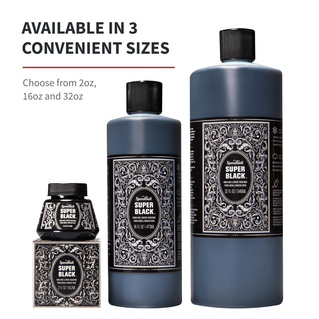 Speedball Super Black India Ink, 2-Ounce Speedball