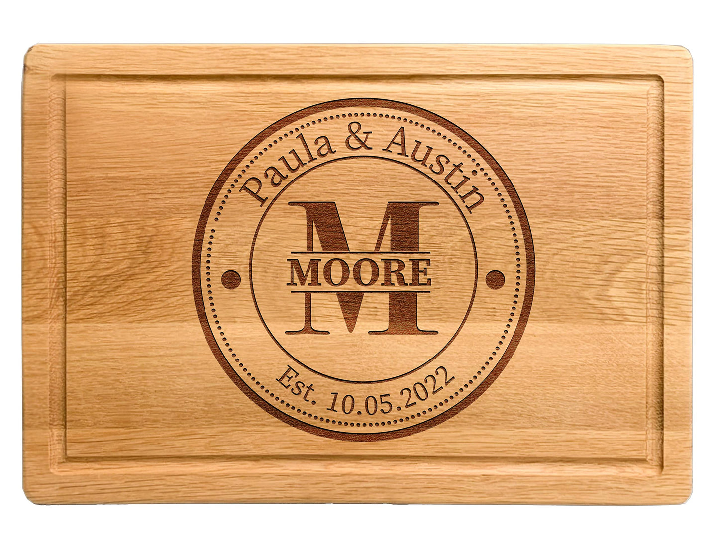 Personalized Cutting Board, Perfect Gifts for Couples or Parents, Customizable Christmas Gifts, Wedding, Anniversary, House Warming Gift Idea, Wooden - WoodArtSupply