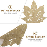 VOSAREA 2pcs Thanksgiving placemats Felt Place mats Thanksgiving Autumn Maple Leaves Cutout Felt Coasters Autumn Harvest Table mats Orange Suit VOSAREA