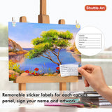 Shuttle Art Canvas Panels and Acrylic Paint Bundle, Art Painting Supplies Set for 50 Colors Acrylic Paint Bottles (60ml/2oz) & 50 Pack Canvas Shuttle Art