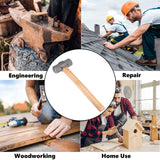 HARFINGTON 1070g Double Face Sledge Hammer Engineer Hammer with 12.2" Wood Handle Forged Steel Head for Home Industry Woodworking HARFINGTON