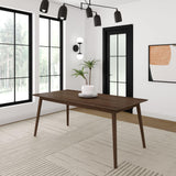 Plank+Beam 72 Inch Mid Century Modern Dining Table, Solid Wood Kitchen & Dining Room Table for 6, Minimalist Table for Dining Room, Rectangular Plank+Beam