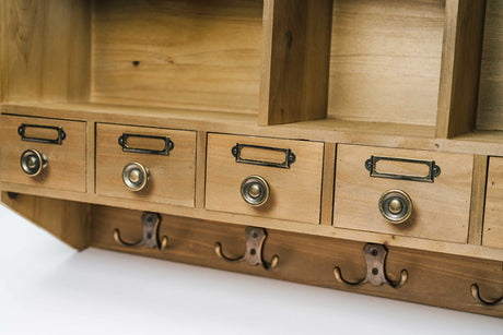 Farmhouse Solid Wood Multi-Functional Medicine Cabinet for Elegant Storage Solutions Felt Creative Home Goods