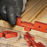 VEVOR Router Table Setup Bars, 14 pcs, Precision Aluminum Setup Blocks Height Gauge Set, with Laser Engraved Size Markings Storage Case, Measuring VEVOR