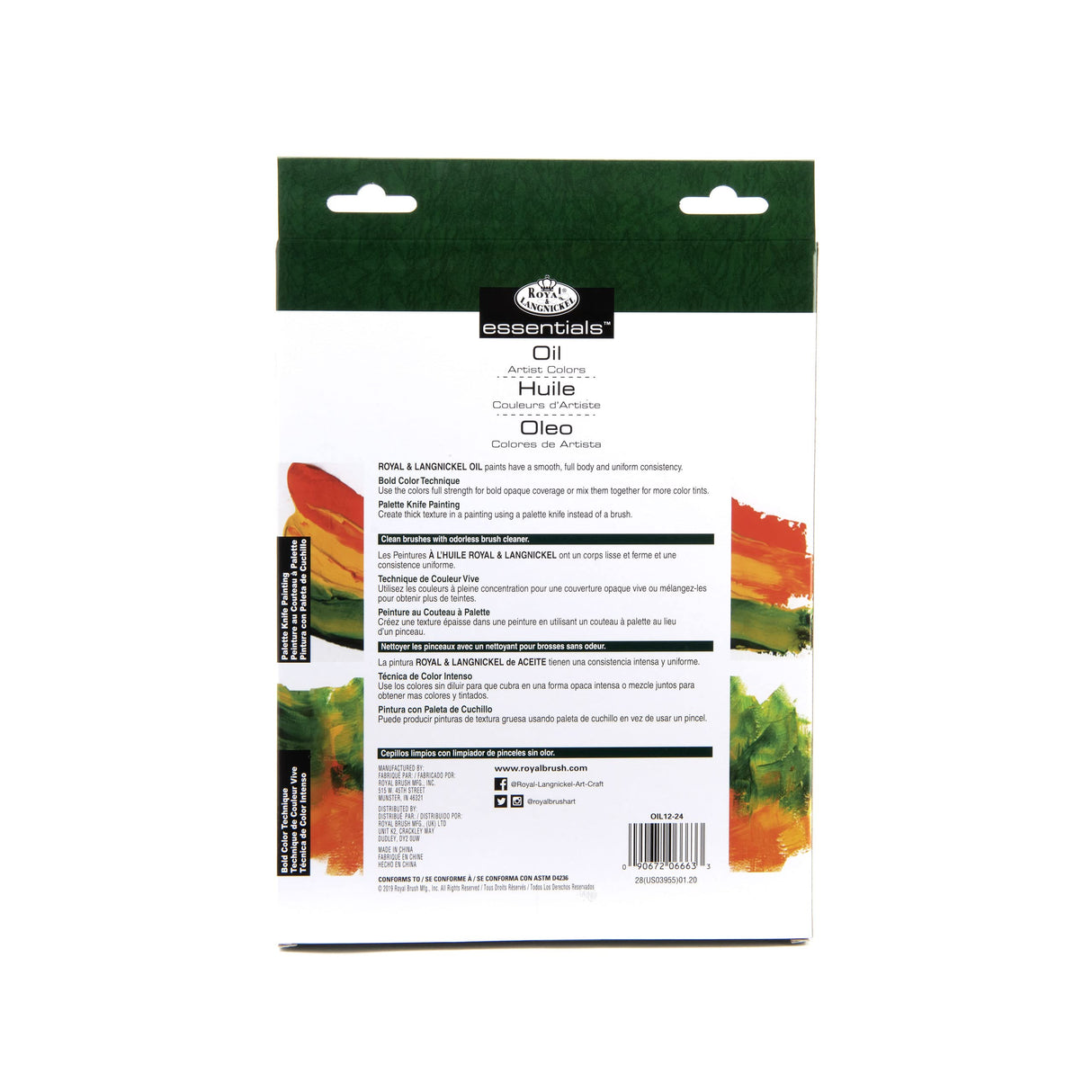 Royal & Langnickel Oil Paint PK 24/PKG, Yellow Royal & Langnickel
