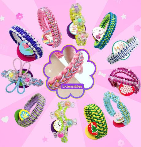 Friendship Girls Bracelet Making Kit - DIY Bracelet Kits Kids Toys Girls Gifts Ideas Ages 6 7 8 9 10 11 12 Year Old Birthday Present for Teen Girl COO&KOO