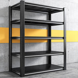 REIBII 72" H Garage Shelving Heavy Duty Garage Storage Shelves 2050LBS Wide Metal Shelving Unit Adjustable 5 Tier Heavy Duty Shelving for Garage REIBII