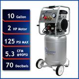 California Air Tools 10020C Ultra Quiet Oil-Free and Powerful Air Compressor, 2 HP California Air Tools