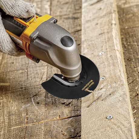 5-Piece High Carbon Steel Oscillating Saw Blade Set - 88mm Blades for Cutting Wood,Soft Metal,and Plastic - Quick Release Blades Compatible with RRRPIO