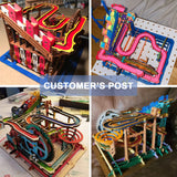 Rowood 3D Puzzles for Adults, Wooden Marblr Run Model Kit, DIY Building Kits for Adults to Build, Craft for Teens, Gift for Adults & Teen Boys Girls, Rowood