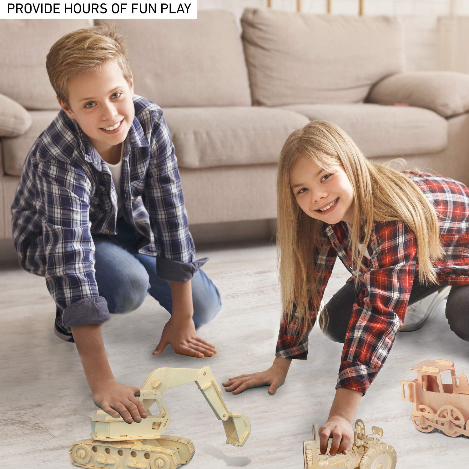 Puzzled 3D Puzzle Motorcycle Wood Craft Construction Model Kit, Fun & Educational DIY Wooden Toy Assemble Model Unfinished Crafting Hobby Puzzle to Puzzled