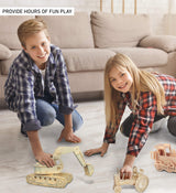 Puzzled 3D Puzzle Motorcycle Wood Craft Construction Model Kit, Fun & Educational DIY Wooden Toy Assemble Model Unfinished Crafting Hobby Puzzle to Puzzled