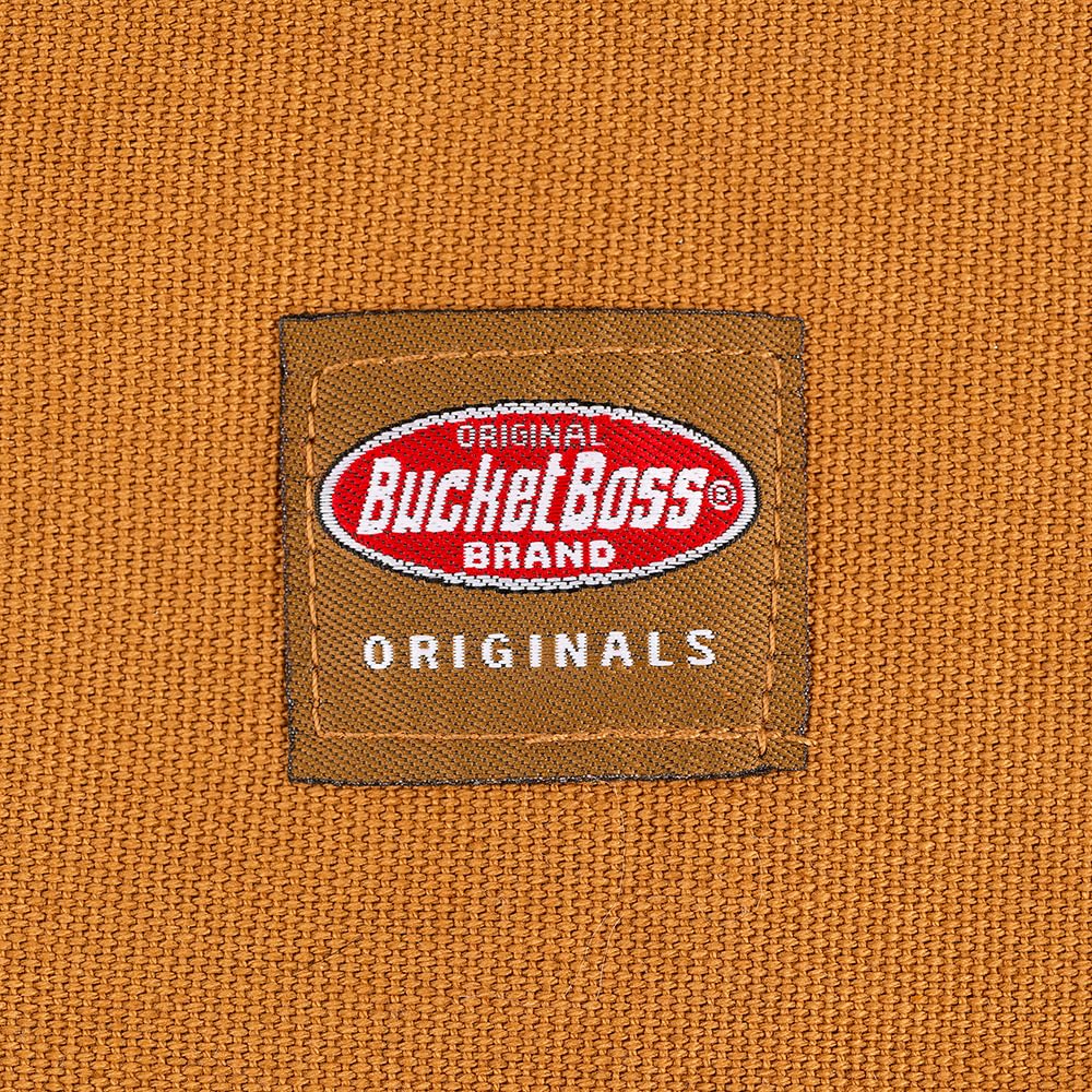 Bucket Boss mens Tool,adjustable,work Tool Bag, Brown, 16 pockets US Bucket Boss