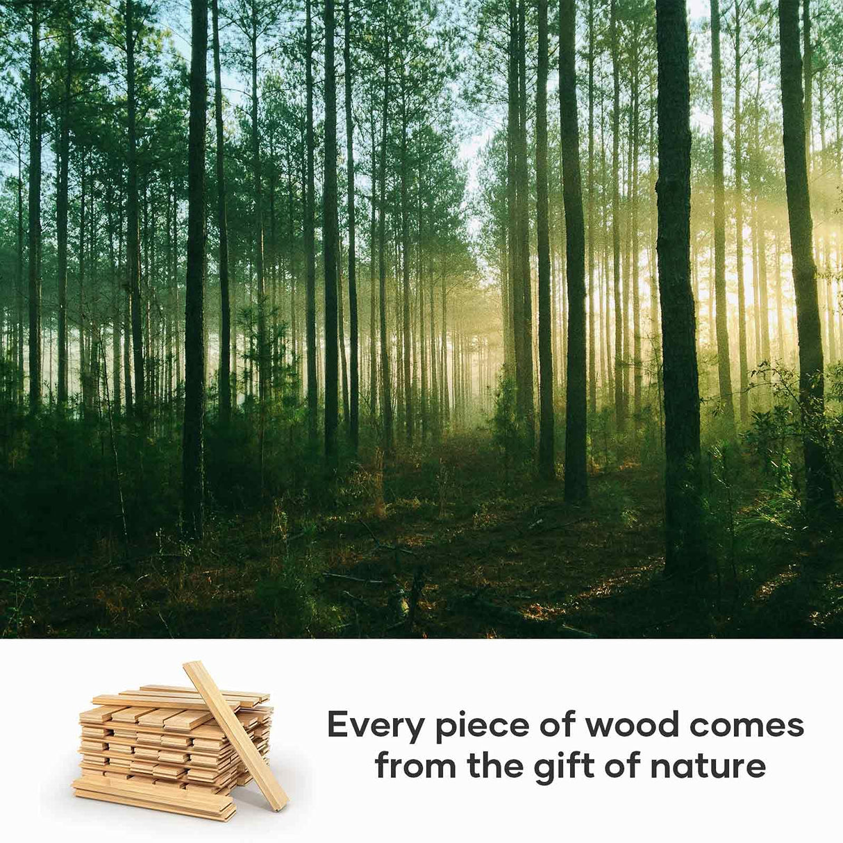 EaseLife 32in x 84in Sliding Barn Wood Door,Interior Doors,DIY Assemblely,Solid Natural Spruce Panelled Slab,Easy Install,Apply to Rooms & Storage EaseLife