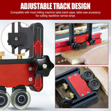 2Pcs Updated Bearing Roller Featherboards Feather Boards for Table Saw Router,Upgrade Your Table Saw with New Versatile Thin Rip Jig and Table Saw dcvbny