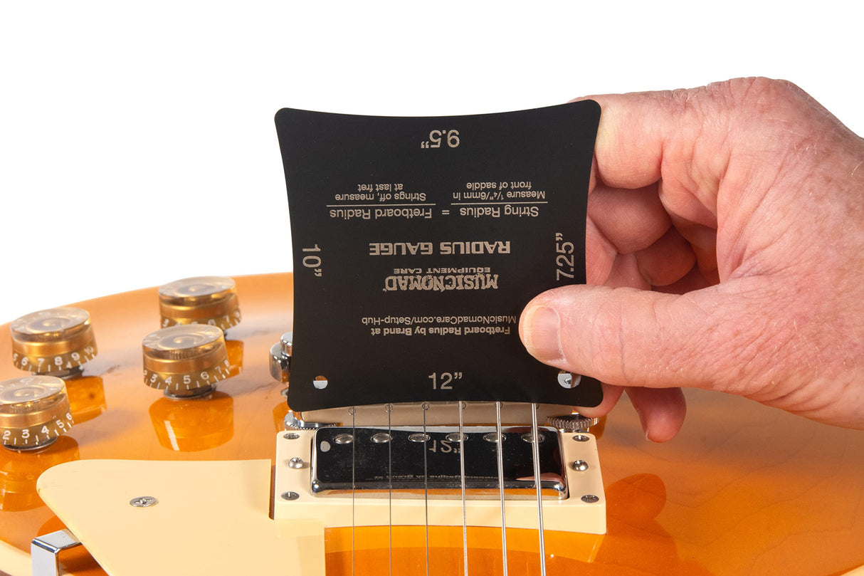 MusicNomad Precision Fretboard and String Radius Gauge Tool - 2 pc. Set (MN603) MusicNomad
