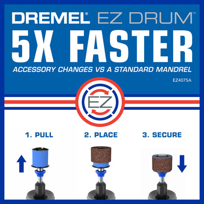 Dremel EZ727-01 EZ Lock Sanding & Grinding Rotary Tool Accessories Kit, 18-Piece Assorted Set - Perfect for Detail Sanding and Sharpening - WoodArtSupply