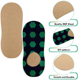 2 Pieces Short Sock Jigs MDF Sublimation Printing Sock Jig Heat Press Dye Wood Sock Jigs for Printing DIY Pattern Blank Socks Sublimation Jetec