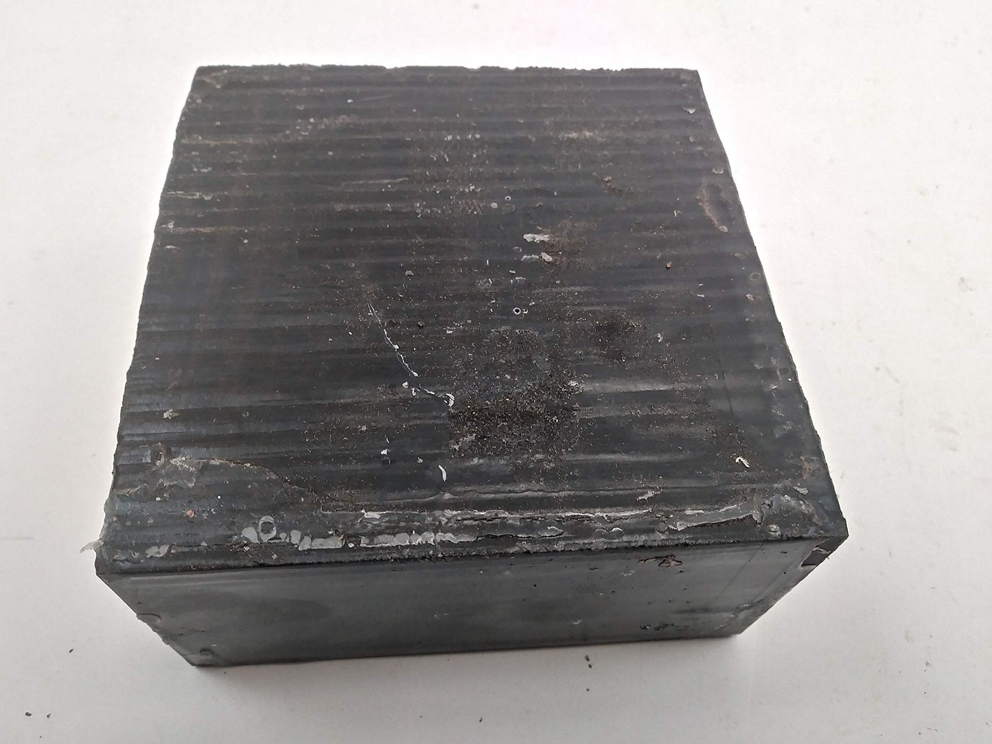 Exotic Black Ebony Wood Bowl Blank for Turning Measuring 4 x 4 x 2 Inches