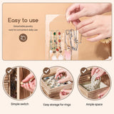 Homde Wood Jewelry Organizer 5 Layer Jewelry Box for Rings, Necklaces, Earrings, Bracelets, Watches Rustic Jewelry Boxes & Organizers for Women Homde