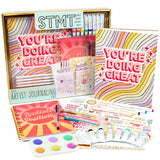 STMT D.I.Y. Artist Stationery Set, Art Journal Kit, Watercolor Kit, DIY Journaling Set for Girls Ages - 8+ STMT