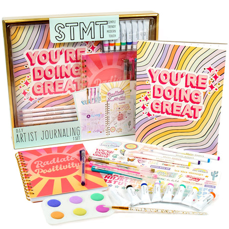 STMT D.I.Y. Artist Stationery Set, Art Journal Kit, Watercolor Kit, DIY Journaling Set for Girls Ages - 8+ STMT