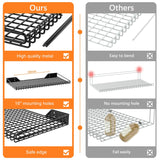 WALMANN 2 Pack Garage Wall Shelf, 23.5" x 12" Wall Mounted Storage Shelves for Garage, Closet, Laundry Room, Heavy Duty Wall Shelving, Holds Up to 65 WALMANN