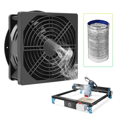 Comgrow Solder Smoker Absorber Remover Fan,Fume Extractor Smoke Prevention,3-6W,100-240V,3000 RPM,Compatible with Laser Engraver Enclosure Comgrow
