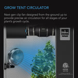 AC Infinity CLOUDRAY A6, Grow Tent Clip Fan 6” with 10-Speeds, EC-Motor, Weatherproof IP-44, Manual Swivel, Quiet Hydroponics Circulation Cooling AC Infinity