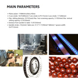 TECHTONGDA High-Precision Mini Milling Machine MT3 with Brushless Motor and Digital Readout Benchtop Mill/Drill for Fine Metal & Wood Processing TECHTONGDA