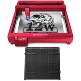 WIZMAKER L1 Laser Engraver, 12W Output Powerful Laser Cutter DIY Laser Engraving Machine + WIZMAKER Upgraded Honeycomb Laser Bed, Spliceable Laser WIZMAKER