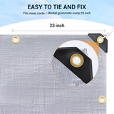 Keten Tarps Heavy Duty Waterproof 12’ X 20’, Extra Thick 16 Mil, Tear & Fade Resistant, 100% UV Blocking, Outdoor Tarp with Reinforced Grommets for Keten