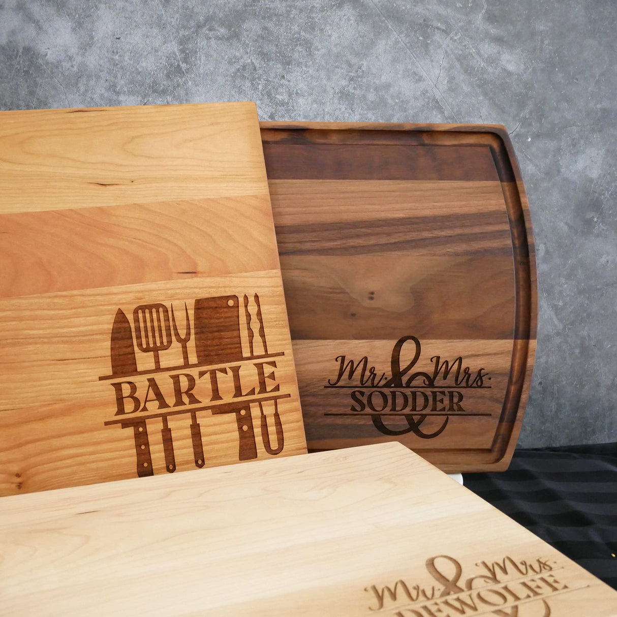 Personalized Cutting Boards - Anniversary, Bridal Shower Gift & Wedding Gifts for Couple - Personalized Gifts for Women, Men & Couples - Cheese & Maison Custom