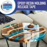 Midiza Resin Tape for Epoxy Resin Molding - High Temperature Resistant Thermal Silicone Adhesive Tape - Easy Peel Epoxy Release Tape for River Tables Midiza