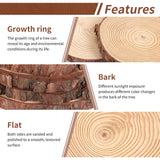 Set of 10 Wood Slices for Centerpieces 7-8 inch, Natural Unfinished Wood Craft Kits, Tree Slices with Bark for DIY Crafts Wedding Christmas Party ktondic