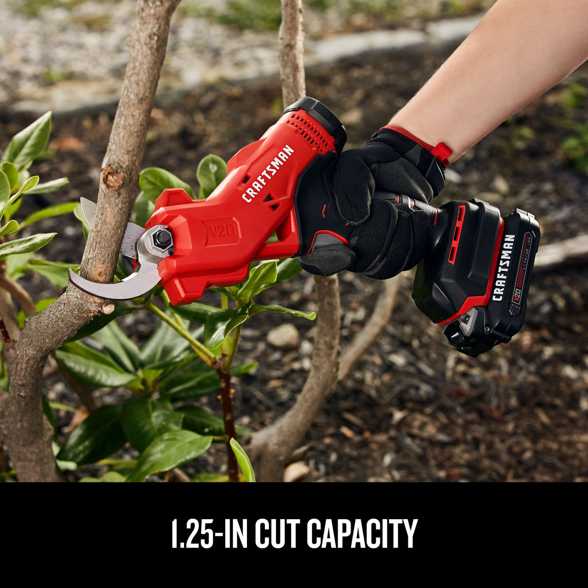 CRAFTSMAN 20V MAX Cordless Electric Pruner, Battery & Charger Included (CMCPR320C1) Craftsman